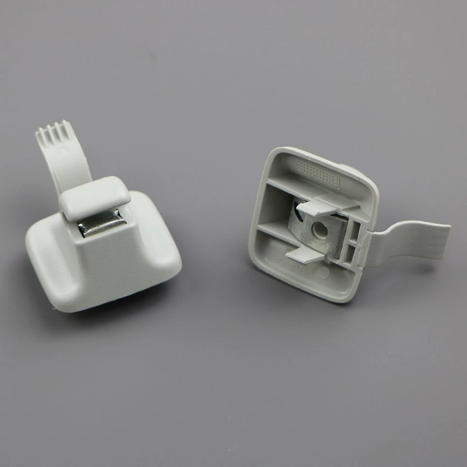 2 peças suporte clipe para viseira solar cinza 1K0857561B para VW Passat B6 Jetta Golf 10-14 - Imagem 3 de 4