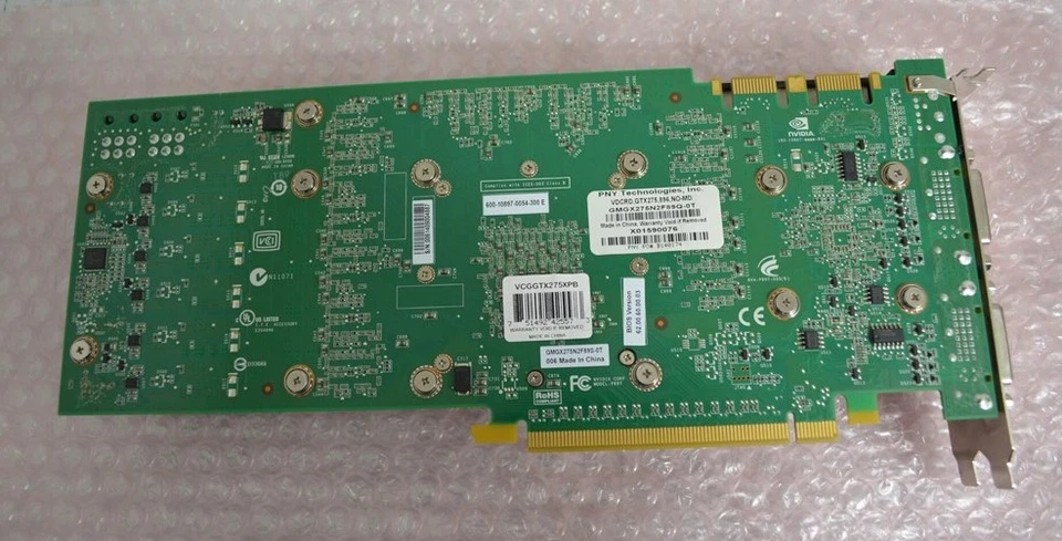 PNY NVidia GTX 275 VCGGTX275XPB Graphics Card PCI-E GDDR3 2*DVI - Image 3 of 4