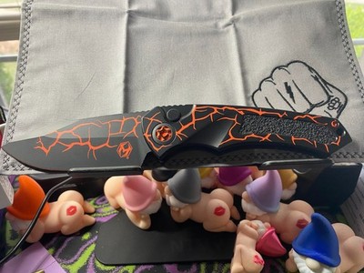 Heretic Pariah Auto Knife UV Magma Orange