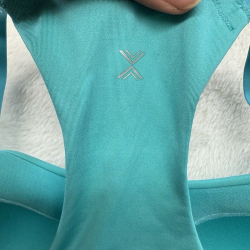 XERSION Adriatic Aqua Size Small High Support Racerback Zip Front Sport Bra - Picture 6 of 8