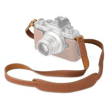 Leather Camera Strap, Vintage Brown Genuine Leather Neck Shoulder Camera Stra...