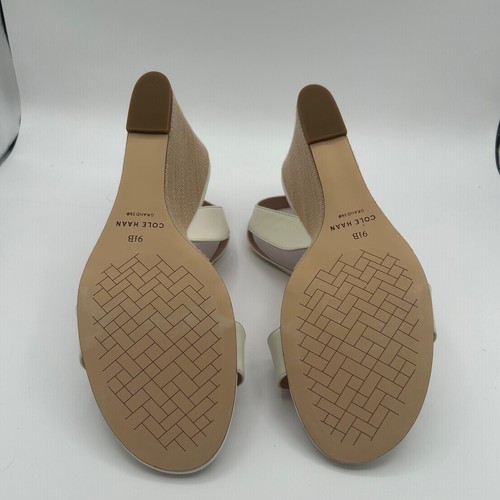Cole haan Womens Josie wedge sandal pump, ivory leather 9.5 - Picture 4 of 10