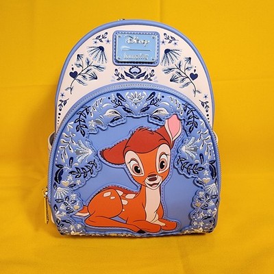 Loungefly Disney Bambi White and Blue Floral Flower Thumper  display picture 1