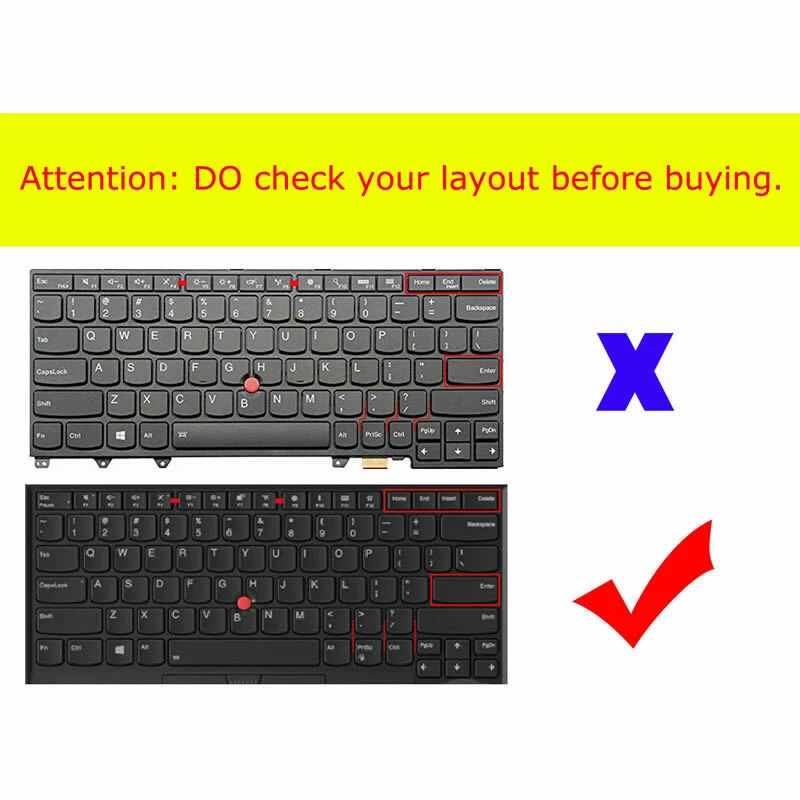 2 X Recubrimiento de cubierta de teclado para Lenovo ThinkPad E14 L14 T14 T14s P14s (14”) Foto 3 de 3