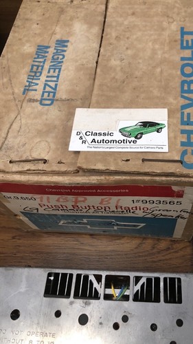 NOS GM 1969 AM Push Button Radio Delco # 91BPB1 Impala also Camaro Chevelle Nova - Picture 8 of 8