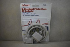 Interex Bi-Directional Printer Cable 25 Conductor DB25-Centronics 36 Pin