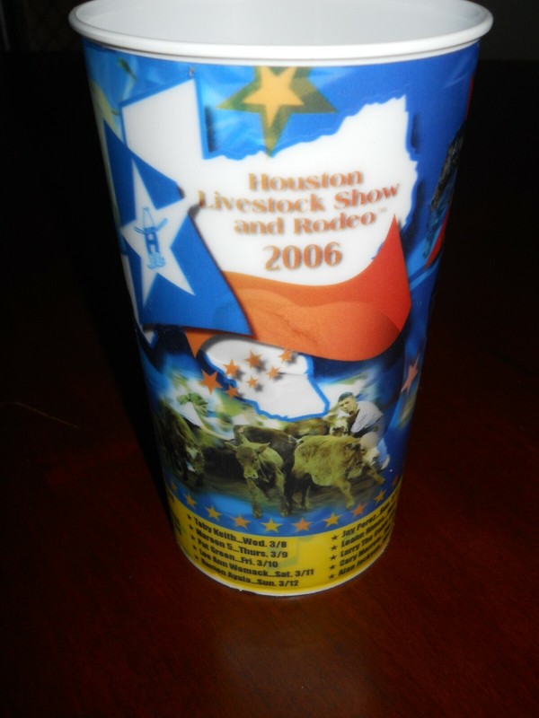 *2006 Houston Livestock & Rodeo 3D Stadium Collectors Cup~ 32 oz~made in the USA