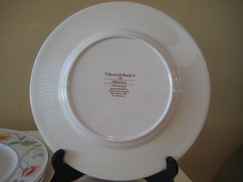 Set 6 Villeroy & Boch ALBERTINA 10 1/2" Dinner Plates - Picture 14 of 20