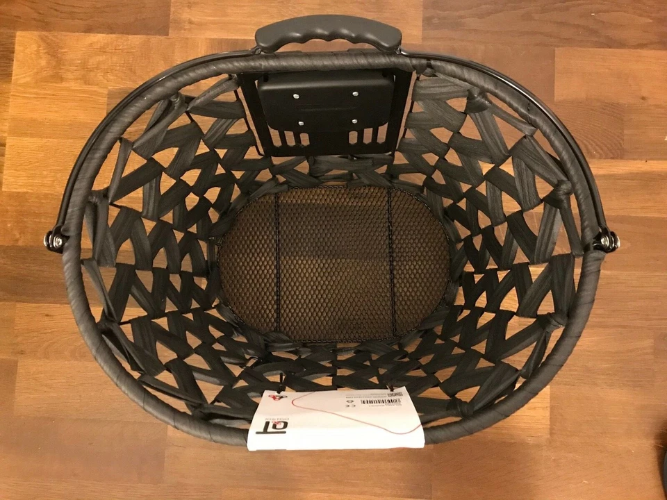 Cycle Tech Fahrradkorb Milano 26 Liter schwarz Kunststoff mit Adapter - NEU - Bild 3 von 4