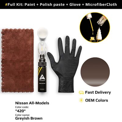 Touch up Paint for Nissan All Models Code: 420 Greyish Brown