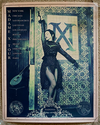 MADONNA * MADAME X * OFFICIAL WORLD TOUR POSTER * OOP! * MEDELLIN