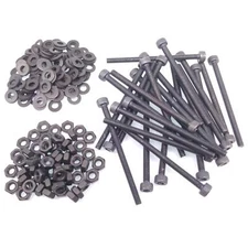 100x M3 x 50mm Socket Head Cap Screws Alloy Steel Allen Socket Drive Nuts Washer