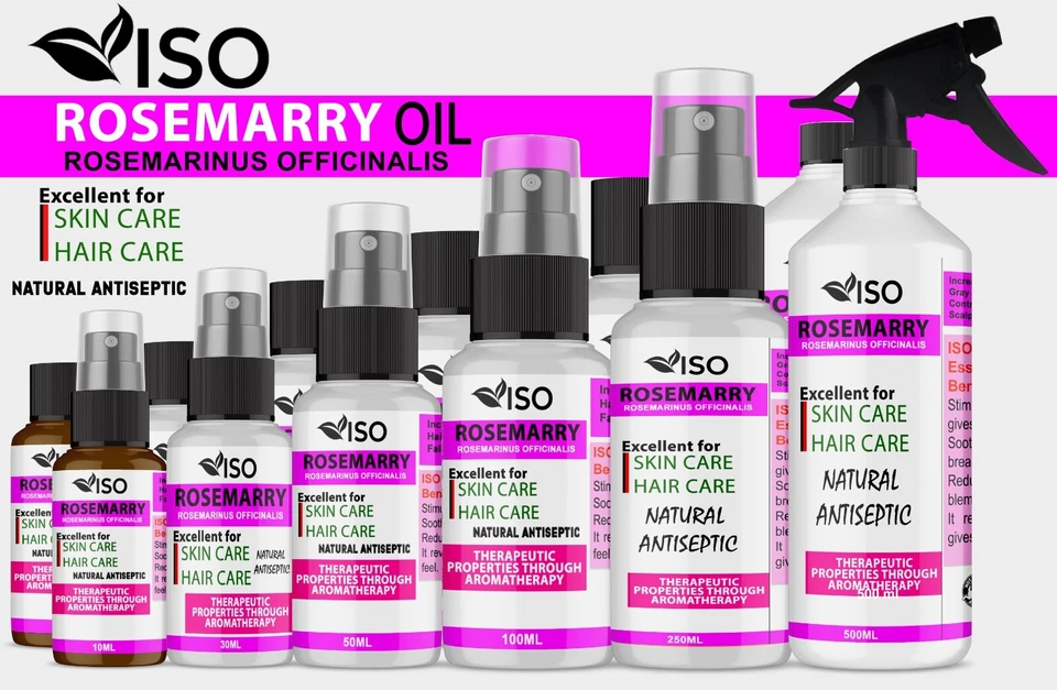 Rosemary Oil For Healthy Hair Growth Skin Care Natural Treatment All Hair & Skin
