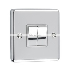 Windsor Range - Polished Chrome Sockets and Switches White Trim
