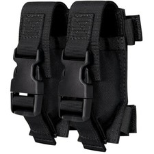 BLACK Universal EMT TQ Tourniquet Belt Pouch - 2 Pc Set