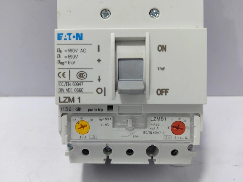 Eaton LZMB1-A80 Circuit Breaker Moeller Series - Image 3 of 4