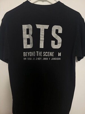 BTS BEYOND THE SCENS Tシャツ　激レア BTS WORLD TOUR BEYOND THE SCENE VER. 4 BLACK T-SHIRT BLUE