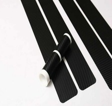 Carbon Fiber Car Door Sill Scuff Cover Scratch Protector Vinyl Decal Sticker 4x