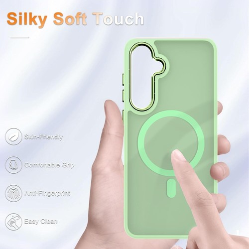 For Samsung Galaxy S24 FE Phone Case Magnetic Translucent Slim Shockproof Cover - Picture 3 of 33