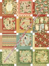 Graphic 45 Twelve Days of Christmas Collection Scrapbook Paper 12x12 December