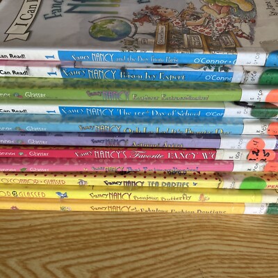 Lot 11 Fancy Nancy Hardcover Books by Jane O'Connor Aspiring Artist - Ex-library