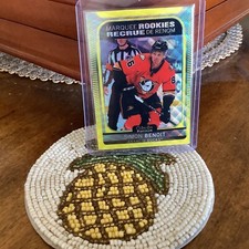 2021-22 O Pee Chee Platinum Hockey Simon Benoit Neon Yellow Surge Anaheim Mighty