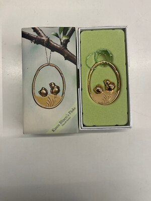 Rosendahl - Karen Blixen - Easter  Ornament - Chicken and Egg - gold