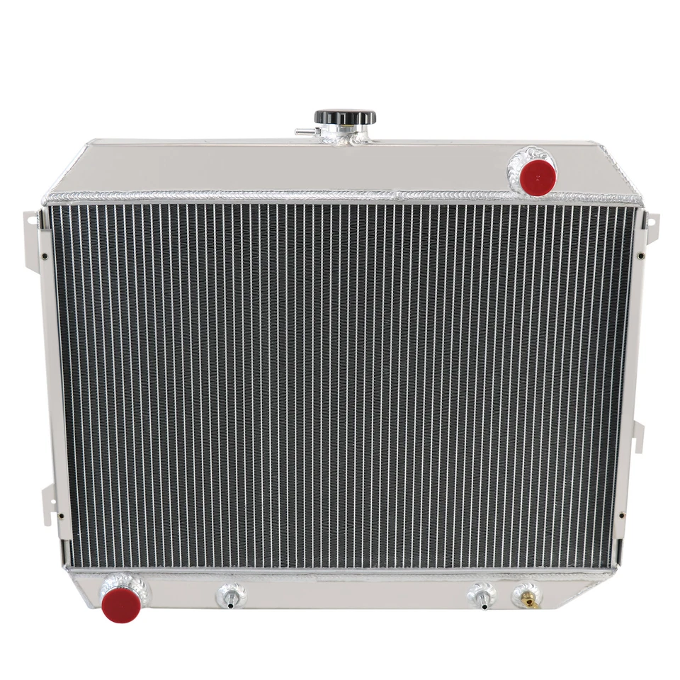3Row Aluminum Radiator For 1970-1972 Dodge Charger Coronet Plymouth GTX V8 MC375 - Image 2 of 4