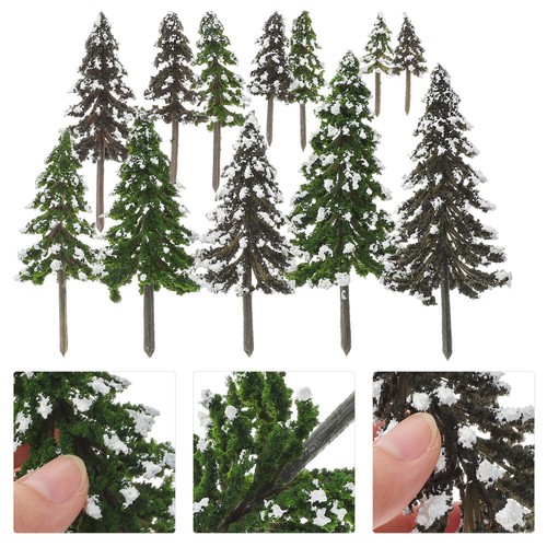 12 Pcs Simulation Tree Set Man Micro Scene Trees for Crafts Mini Halloween