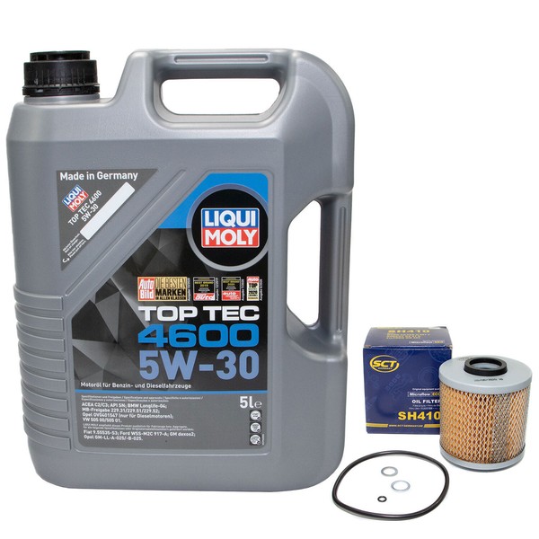MotoröL Set 5W-30 5 Liter + ÖLfilter SH 410 FüR BMW 5Er 3Er Compact-image