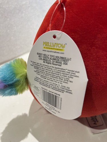 Squishmallow Paco Papagei roter Vogel 8 Zoll Kellytoy Neu 1/2020 süß weich Plüsch - Bild 4 von 5
