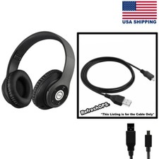 iJoy Matte Wireless Bluetooth Headphones USB Cable Transfer Cord Replacement