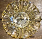 Federal Glass Pioneer Yellow Fruit Dish Bowl Vintage Depression Glass MCM 7.5”