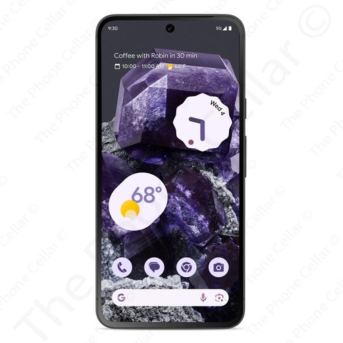 Unlocked Google Pixel 8 GA04803-US 6.2" OLED 128GB 50MP WiFi GPS NFC 5G Obsidian - Afbeelding 2 van 4