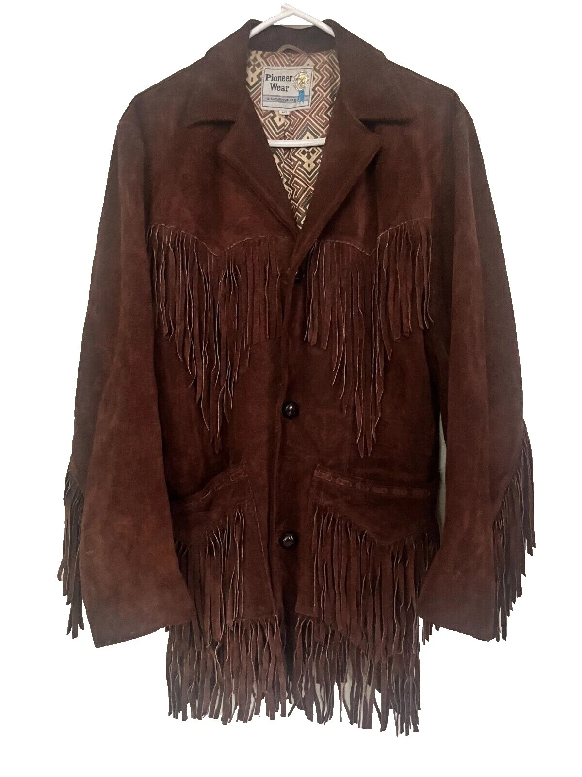 Tamaño Regular con flecos Pioneer Wear abrigos, chaquetas y chalecos para hombres
