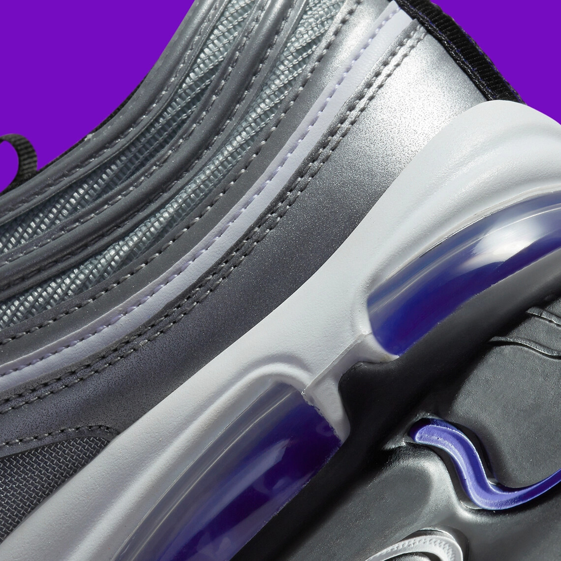 Nike Air Max 97 Metallic Silver Persian Violet 921522-027 GS