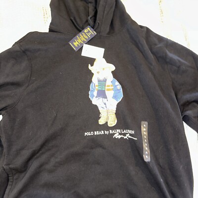 NWT Ralph Lauren Men's Polo Bear Hoodie Sweatshirt | eBay