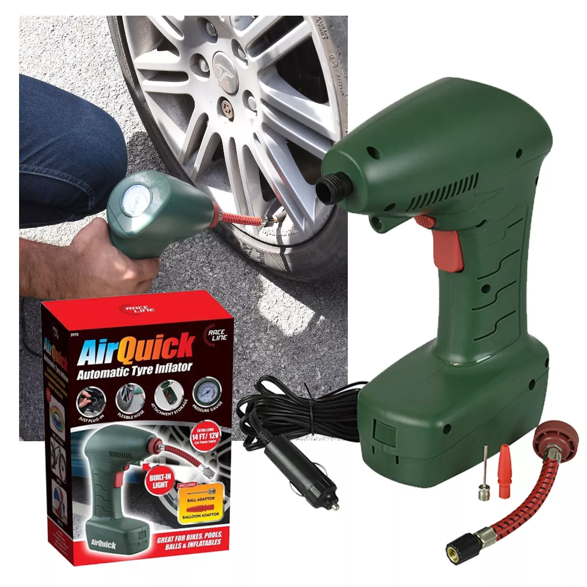 Quick on sale tyre inflator