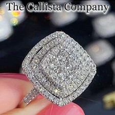 14K+ SOLD | CALLISTA CO. LAB-CREATED RD CUT CLEAR 3A+ CZ S925 SILVER RG SZ 6-8 ?