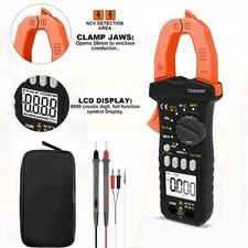 Digital TRMS AC DC Volt Zangenmultimeter Handheld Zangenamperemeter Stromzange  
