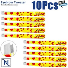 Buy Yellow Tweezers with Red Spots - Stainless Steel Precision Eyebrow  Facial