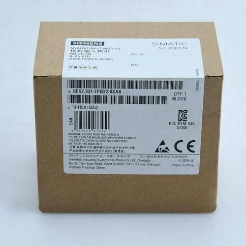 One Siemens 6ES7231-7PB22-0XA8 S7-200 Analog Input Module New Fast Shipping - Picture 1 of 2
