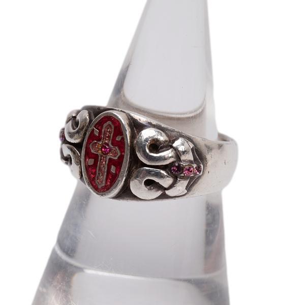 アクセサリー JEAN PAUL GAULTIER RING silver 925 Jean Paul GAULTIER Silver 925 Cross Ring Size About US7(K