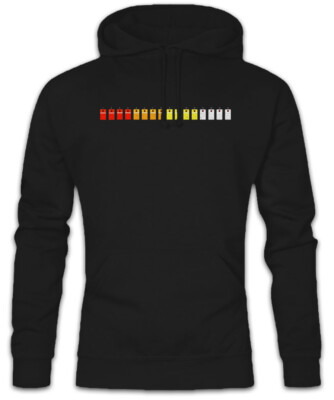 808 Keys Hoodie Kapuzenpullover ADSR Audio Wave DJ MC Electro Synthesizer Roland