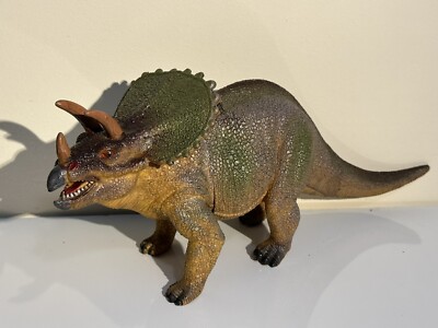 Vintage TRICERATOPS Dinosaur Soft Vinyl Figure Model 11” | eBay