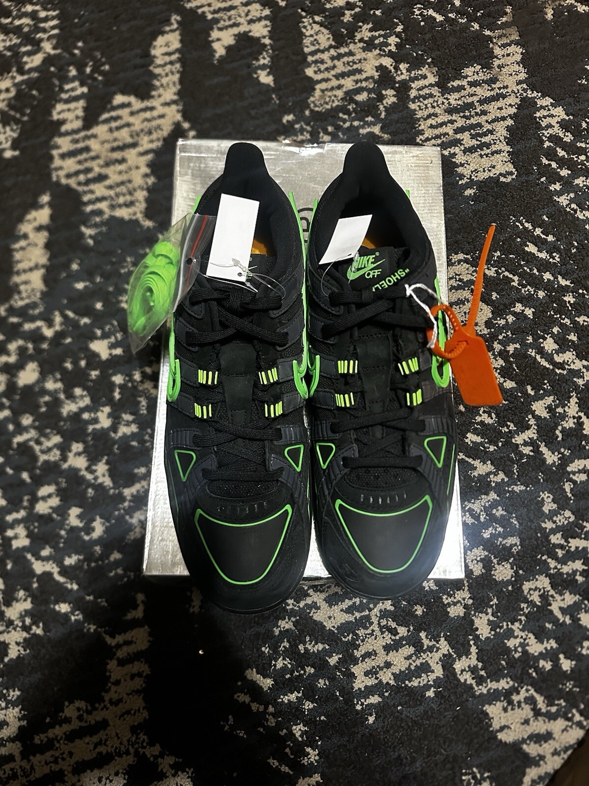 OFF WHITE X NIKE Taglia 11 5 Nike Air Rubber Dunk x Off White Low Green Strike