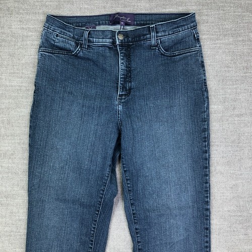 NYDJ Jeans Womens 12 30 Blue Lift Tuck Technology Shaping Mid Rise Straight Leg