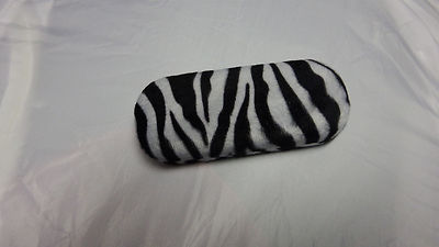 Black and white Zebra style eye glass case calm shell animal  design-salev::7*7