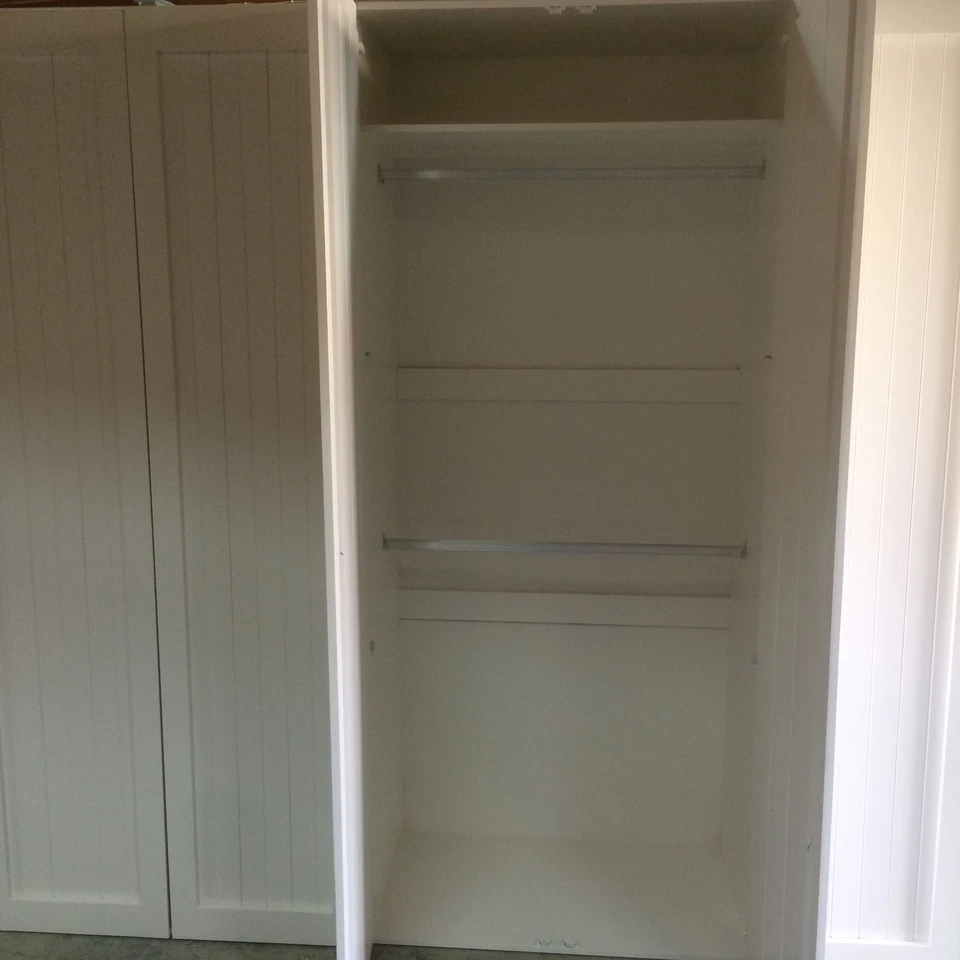 "Alpine" 3pc Wardrobe/Wall Unit Bedroom Furniture Hanging Robe Pine Timber   - image 4 of 4