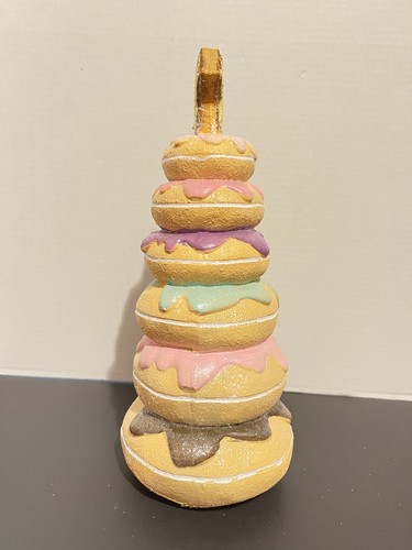 Estatuilla de árbol de resina de rosquilla azucarada de pan de jengibre de Navidad decoración de mesa 12" - Imagen 5 de 7